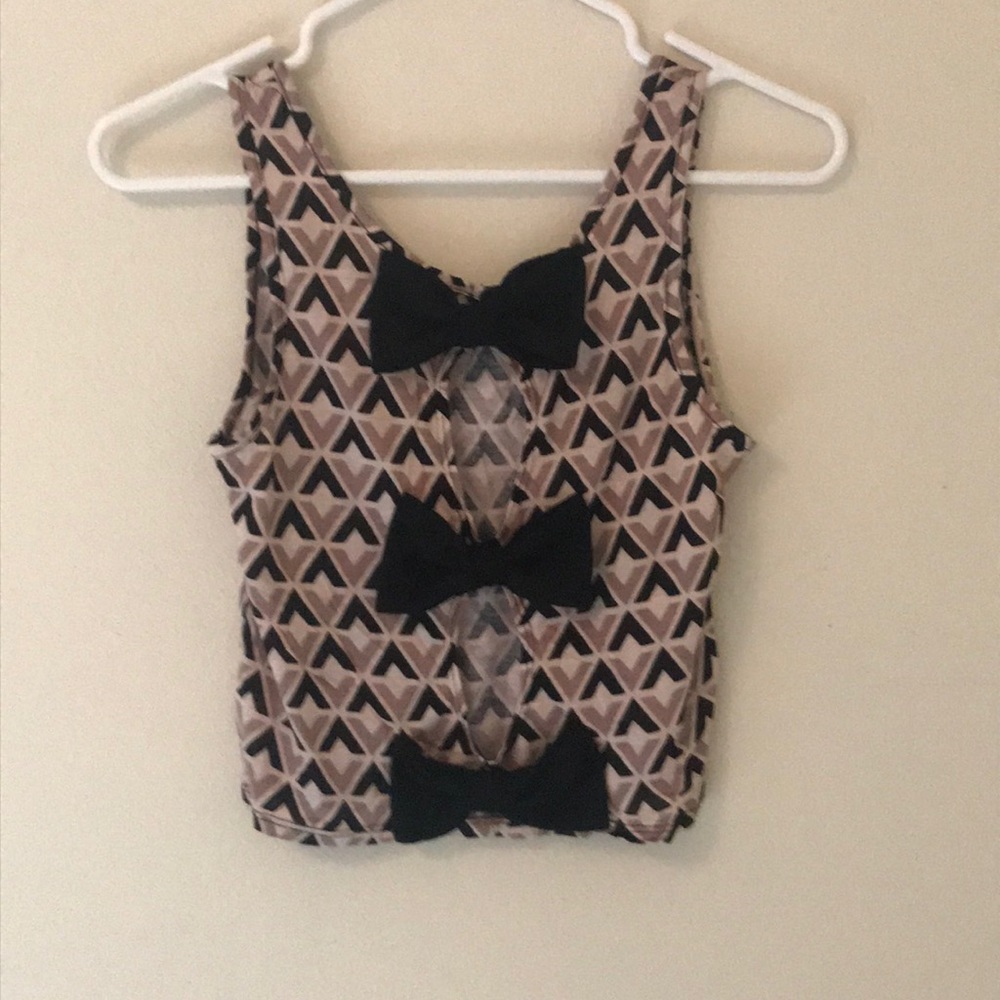 3 bows down the back summer tank